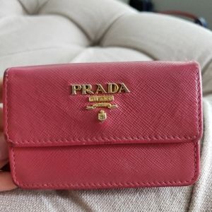 Prada card holder wallet